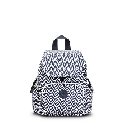 Kipling City Pack Mini Backpacks Blue white | IE_Ki1286F