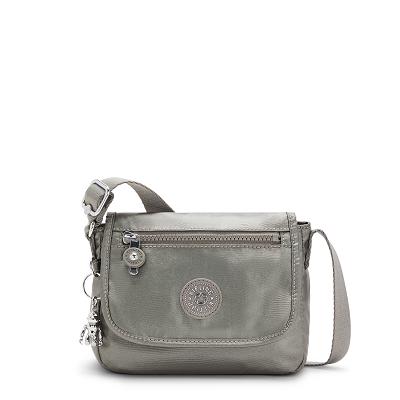 Kipling Sabian Metallic Handbags Grey Metal | IE_Ki1894S
