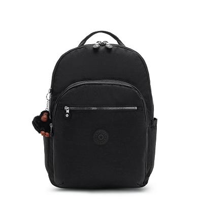 Kipling Seoul Extra Large Laptop Backpacks Black | IE_Ki2173A