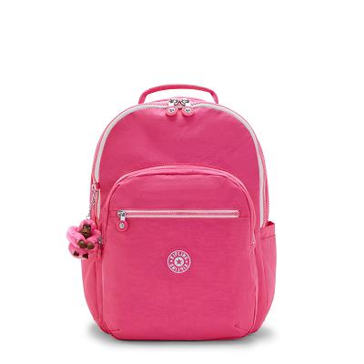 Kipling Seoul Large Laptop Backpacks Pink | IE_Ki1424G