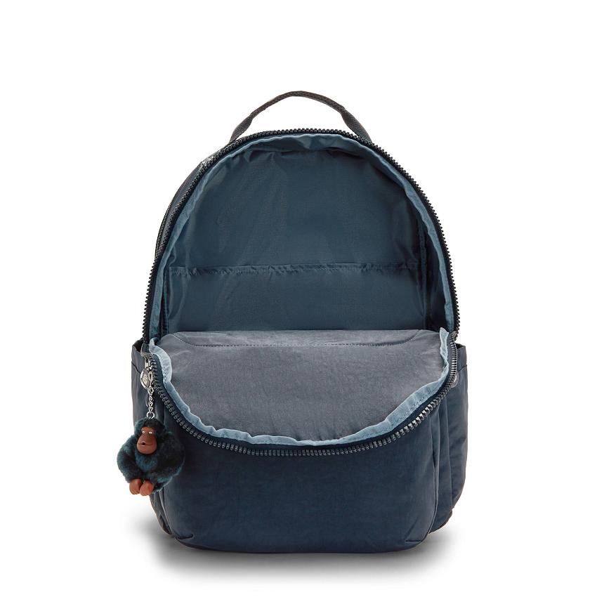 Kipling Seoul Extra Large Laptop Backpacks Blue | IE_Ki2172O